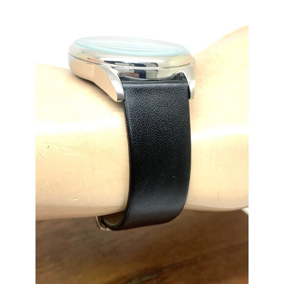 Armitron Men's Watch 20/5048SV Black Dial Day Date Quartz Leather Strap 40mm - Picture 12 of 14